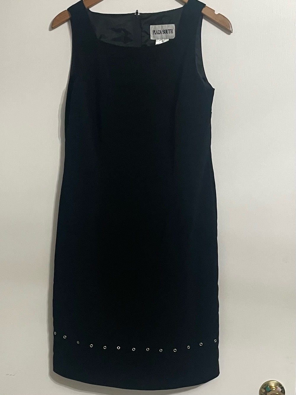 Y2K era Black Sleeveless Sheath Dress